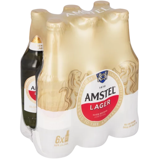 Amstel Lager 6-Pack (340ml Bottles)
