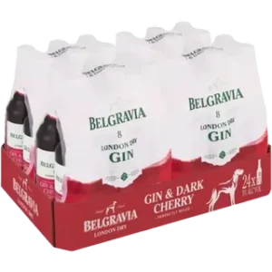 Belgravia Gin & Dark Cherry Bottles 24 x 275ml