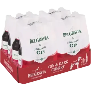 Belgravia Gin & Dark Cherry Bottles 24 x 275ml