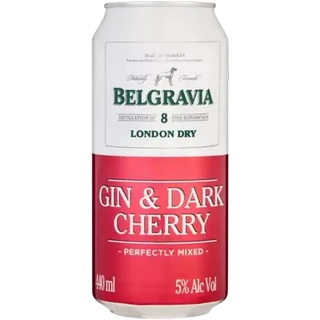 Belgravia Gin & Dark Cherry Can 440ml
