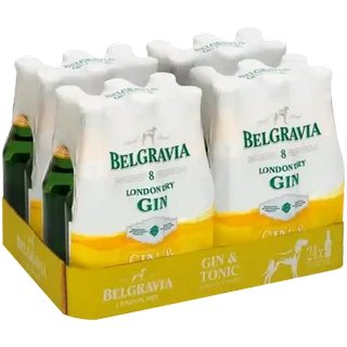 Belgravia Gin & Tonic Bottles 24 x 275ml