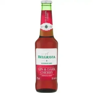 Belgravia London Dry Gin & Dark Cherry Spirit Cooler Bottle 275ml