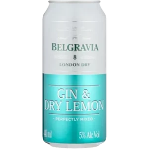 Belgravia London Dry Gin & Dry Lemon Can 440ml