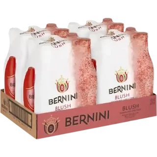 Bernini Blush Sparkling Grape Frizzante Bottles 24 x 275ml