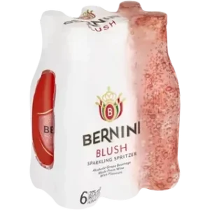 Bernini Blush Sparkling Grape Frizzante Bottles (6 x 275ml)