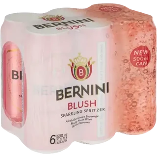 Bernini Blush Sparkling Spritzer Can 6 x 500ml