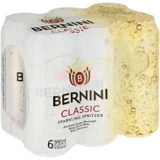 Bernini Classic Sparkling Spritzer Can 6 x 500ml