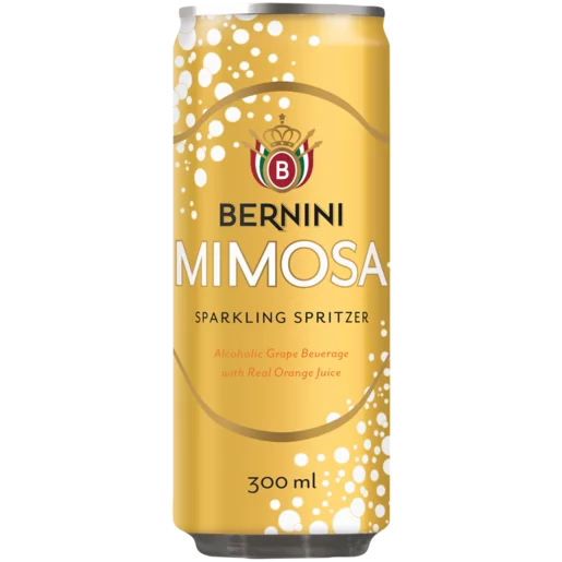 Bernini Mimosa Sparkling Spritzer Can 300ml