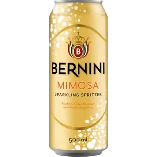 Bernini Mimosa Sparkling Spritzer Can 500ml