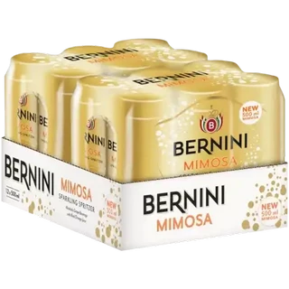 Bernini Mimosa Sparkling Spritzer Cans 12 x 500ml