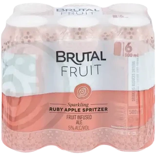 Brutal Fruit Ruby Apple Spritzer 6 x 500ml