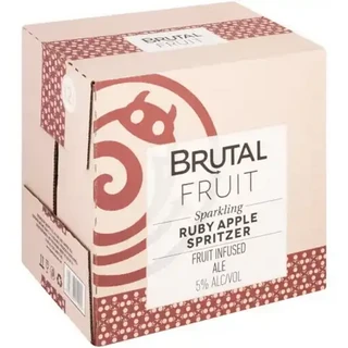 Brutal Fruit Ruby Apple Spritzer Bottles 12 x 620ml