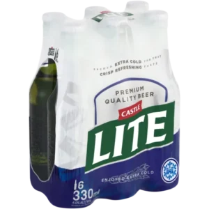 Castle Lite Premium Beer NRB (6 x 330ml)