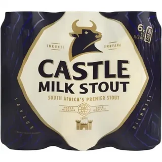 Castle Milk Stout Beer Cans 6 x 500ml