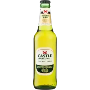 Castle Pure Double Malt Lager Beer Bottle 330ml