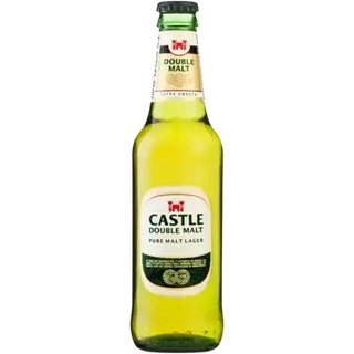 Castle Pure Double Malt Lager Beer Bottle 330ml