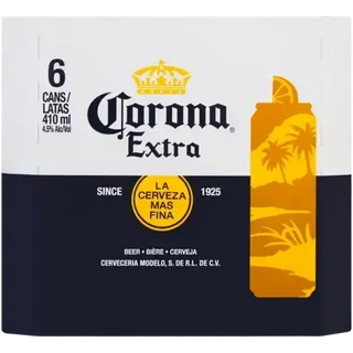 Corona Extra Beer Cans 6 x 410ml