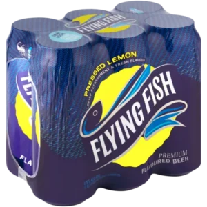 Flying Fish Pressed Lemon Flavoured Premium Beer Can (6 x 500ml)