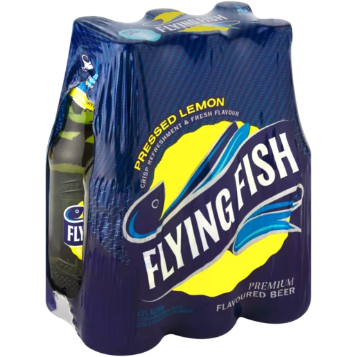 Flying Fish Pressed Lemon Flavoured Premium Beer 6-Pack (330ml Bottles)