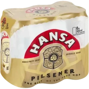 Hansa Pilsener Beer Cans (6 x 500ml)