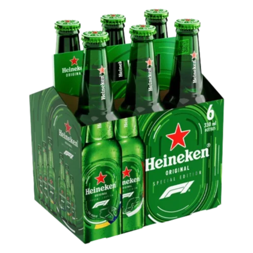 Heineken Premium Lager 6-Pack (330ml Bottles)