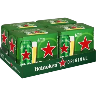 Heineken Pure Malt Lager Beer Cans 24 x 500ml