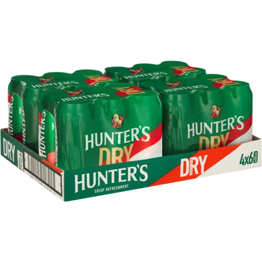 Hunter's Dry Cider Cans 24 x 440ml