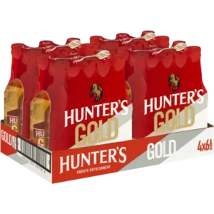 Hunter's Gold Cider Bottles 24 x 330ml