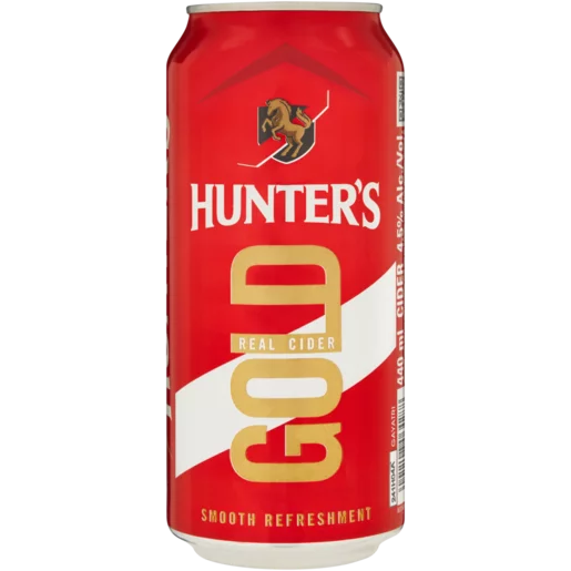 Hunter's Gold Cider Can 440ml