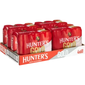 Hunter's Gold Cider Cans 4(6 x 440ml)