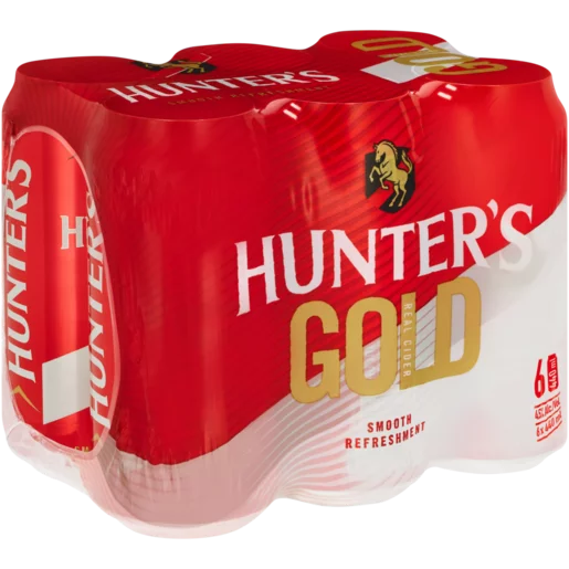 Hunter's Gold Cider Cans 6 x 440ml