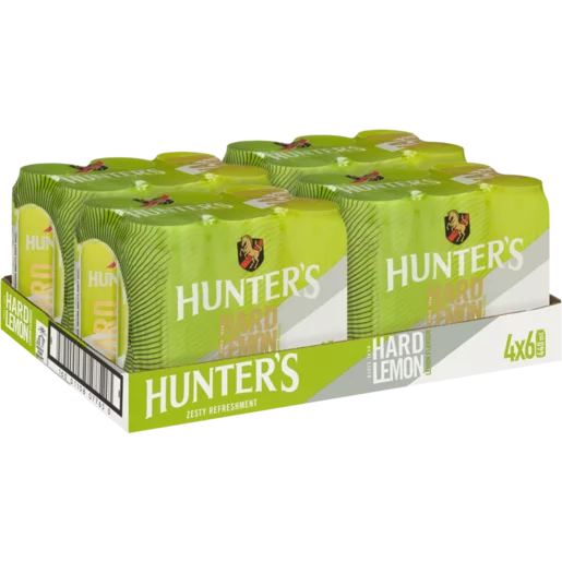 Hunter's Hard Lemon Cider Cans 24 x 440ml