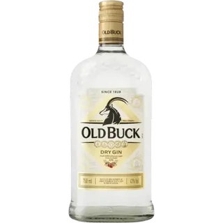 Old Buck Dry Gin Bottle 750ml