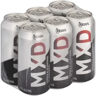 Redd's MXD Vodka & Guarana Flavoured Spirit Cooler Cans 6 x 440ml