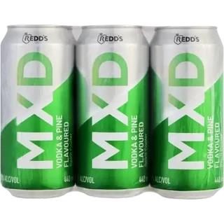 Redd's MXD Vodka & Pine Flavoured Spirit Cooler Cans 6 x 440ml