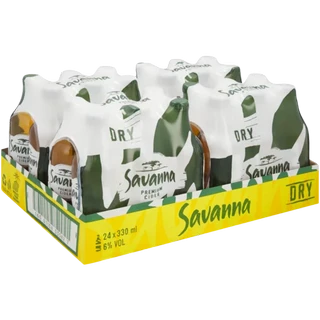 Savanna Dry Premium Cider Bottles 24 x 330ml