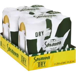 Savanna Dry Premium Cider Cans 12 x 500ml