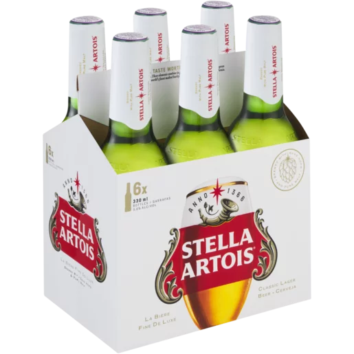 Stella Artois 6-Pack (330ml Bottles)