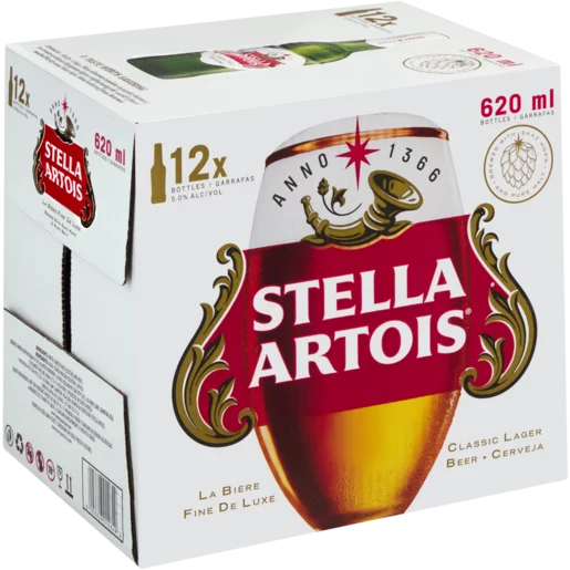 Stella Artois Pure Malt Lager Bottles 12 x 620ml