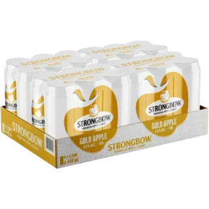 Strongbow Gold Apple Premium Apple Cider Cans 4x(6 x 440ml)