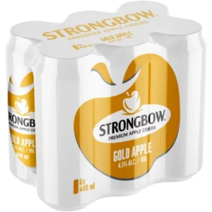 Strongbow Gold Apple Premium Apple Cider Cans (6 x 440ml)