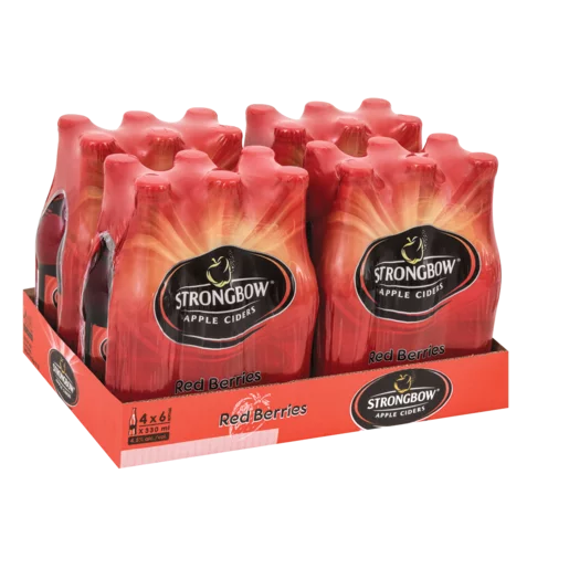 Strongbow Red Berries Apple Cider Bottles 24 x 330ml