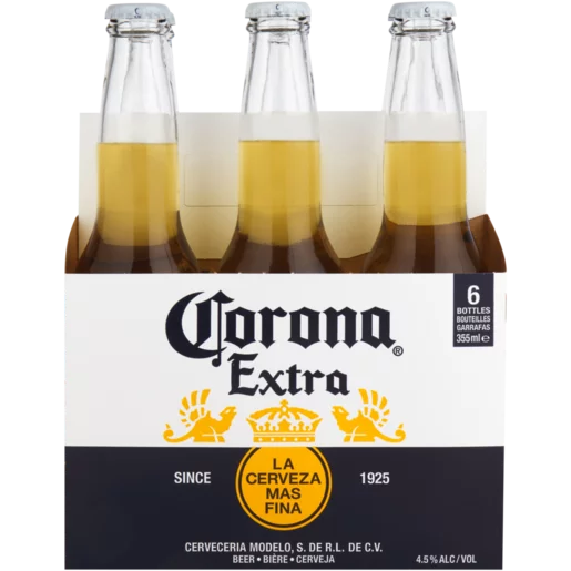 Corona Extra 6-Pack (355ml Bottles)