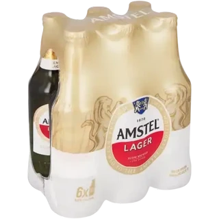 Amstel Premium Lager Beer Bottles 6x330ml