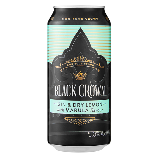 Black Crown Dry Lemon & Marula Can 440ml