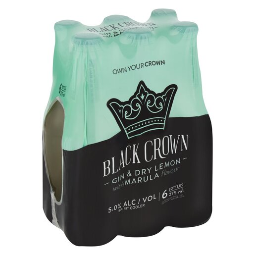 Black Crown Dry Lemon & Marula  NRB (6 x 275ml)