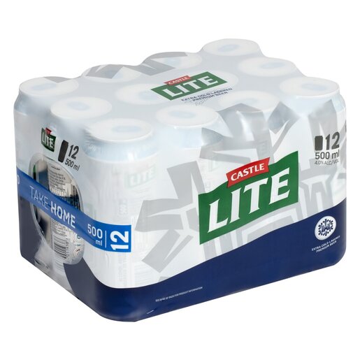 Castle Lite Beer Can (12 x 500ml)