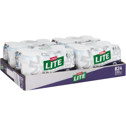 Castle Lite Premium Beer Cans 4x(6 x 330ml)