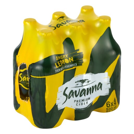 Savanna Angry Lemon NRB (6 x 500ml)