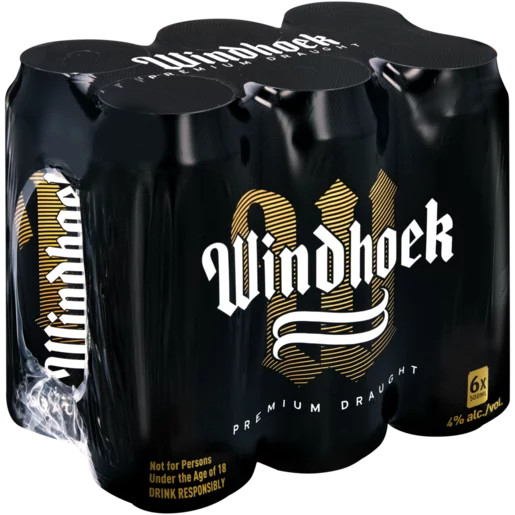 Windhoek Draught Can (6 x 500ml)